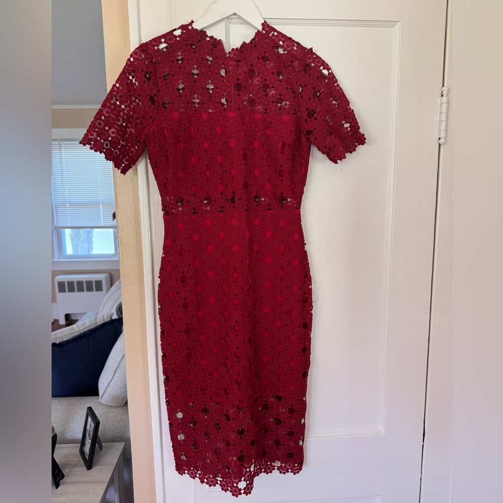 Lulu's Red Midi Dress